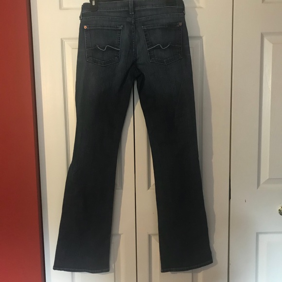 7 For All Mankind Dark Wash Bootcut Jeans-27 - Picture 3 of 5